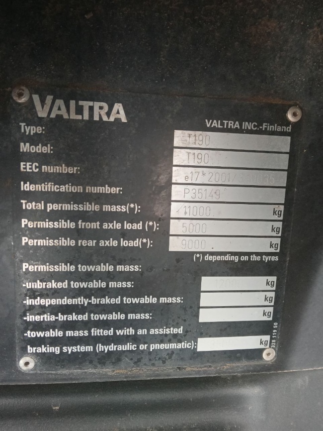 VALTRA T-190 фото 5
