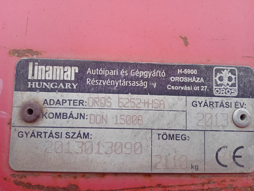 Жатка кукурузная 6 рядковая Linamar OROS 6252+HSA фото 2